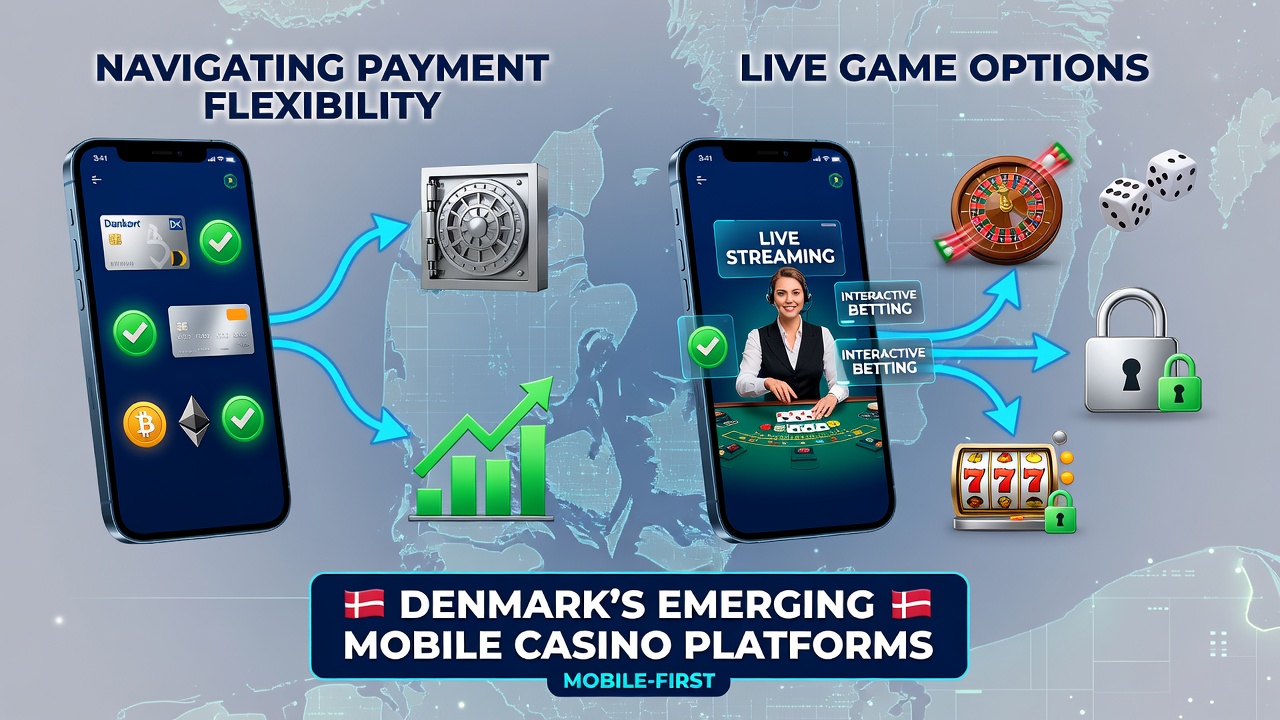 Detaljeret visning af live dealer spil og betalingsgrænseflade på dansk mobil platform